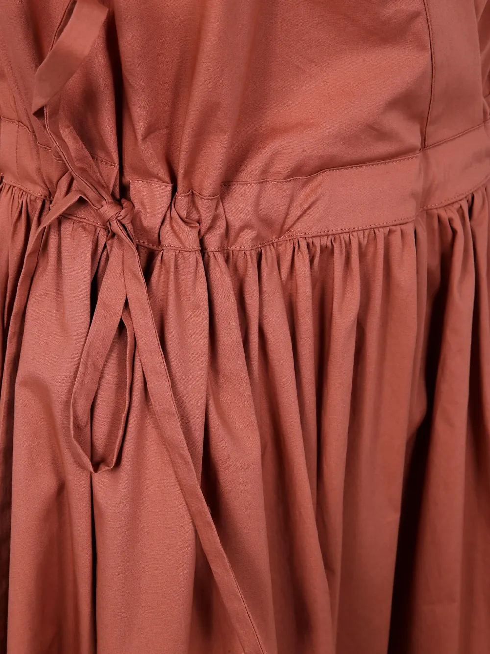 TWINSET Wikkeljurk met strikdetail Bruin
