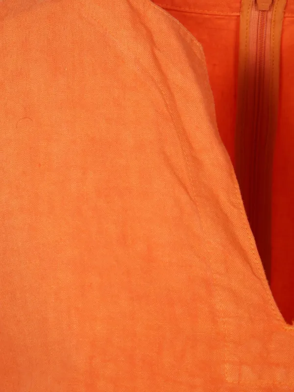 ASPESI Linen Mini Dress | Orange | FARFETCH