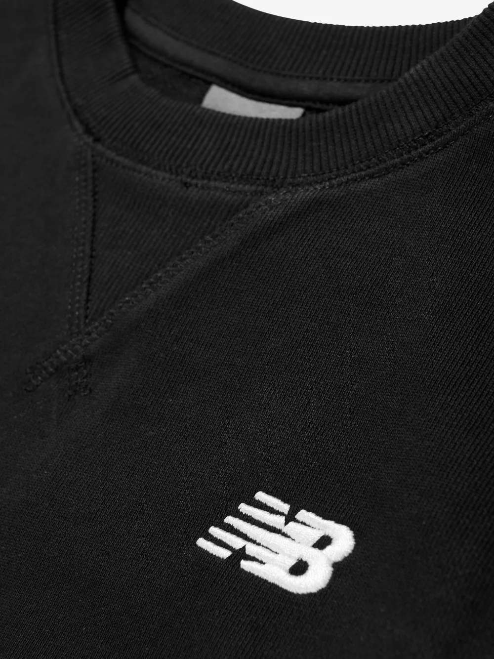 New Balance Kids Sweater met geborduurd logo Zwart