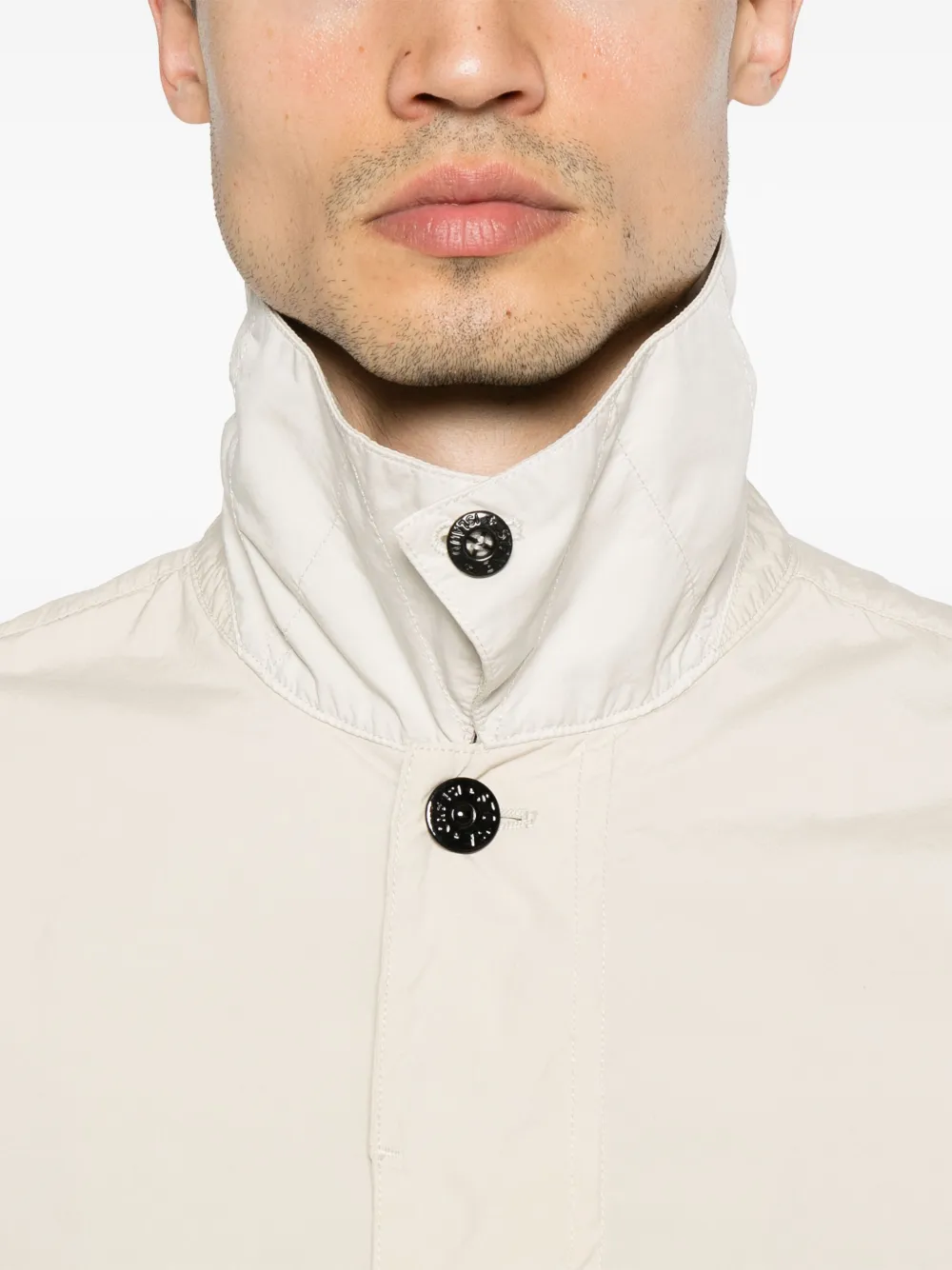 Stone Island Jack met Compass-logopatch Beige