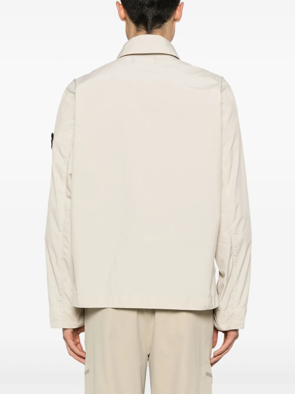 Stone Island Jack met Compass-logopatch Beige