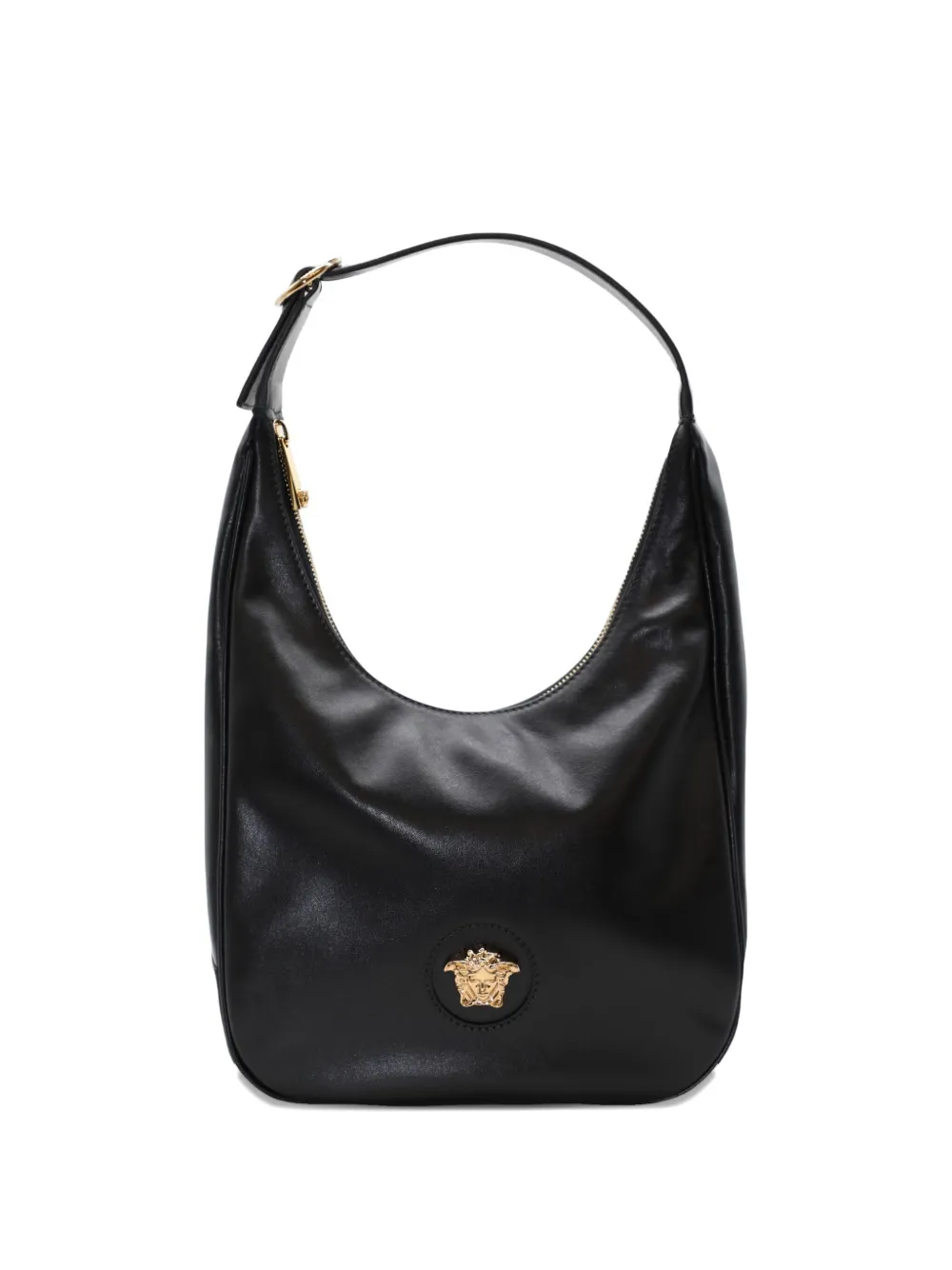 Versace Leren schoudertas Zwart
