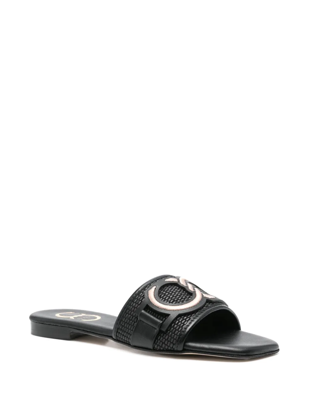 Casadei Sandalen met logopatch - Zwart