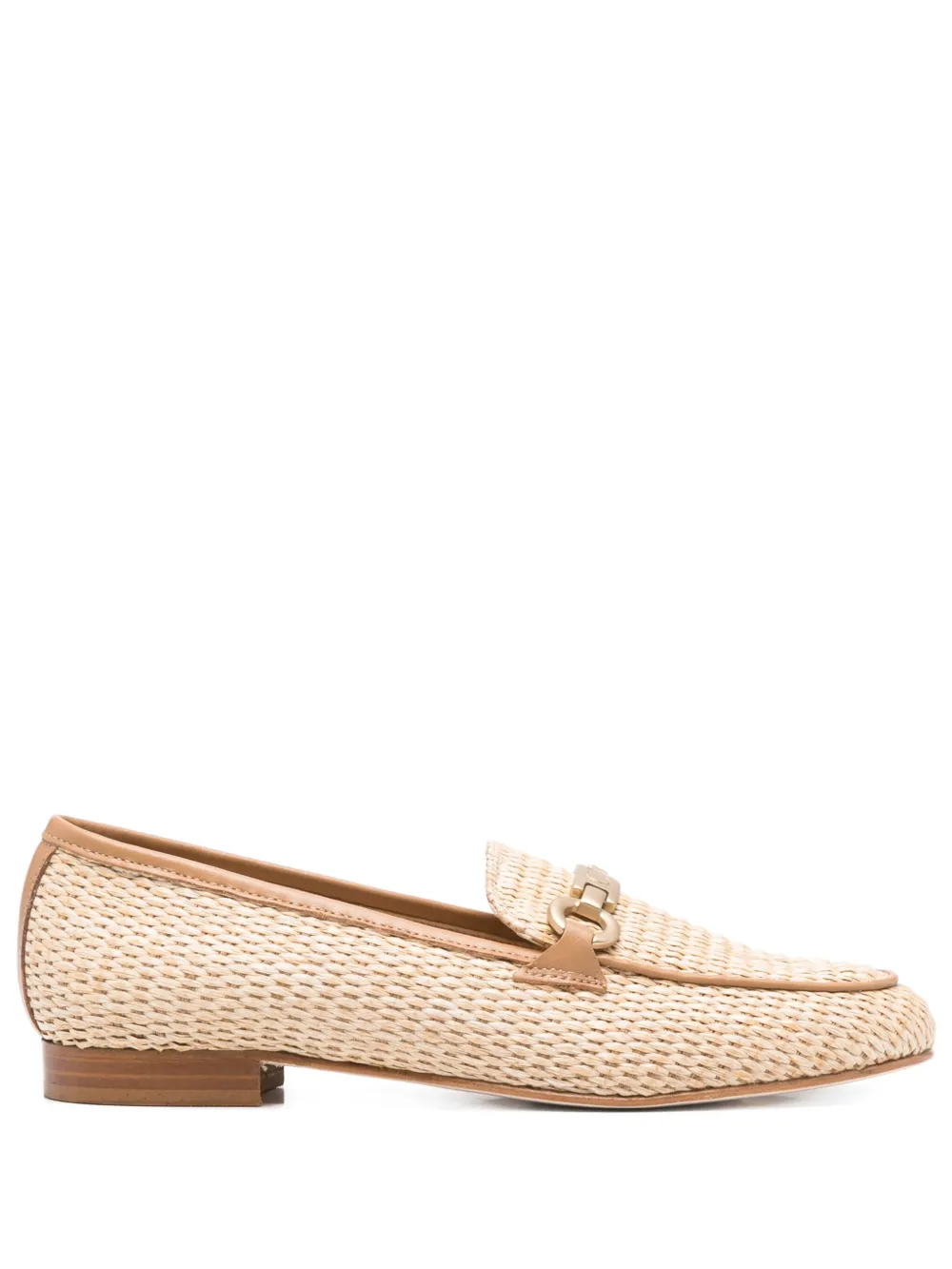 Casadei horsebit-detail loafers Neutrals