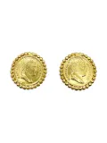Jennifer Gibson Jewellery Napoleon Coin earrings - Gold