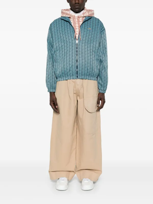 Lacoste Monogram Track Jacket | Blue | FARFETCH Lacoste Monogram Track Jacket | Blue | FARFETCH