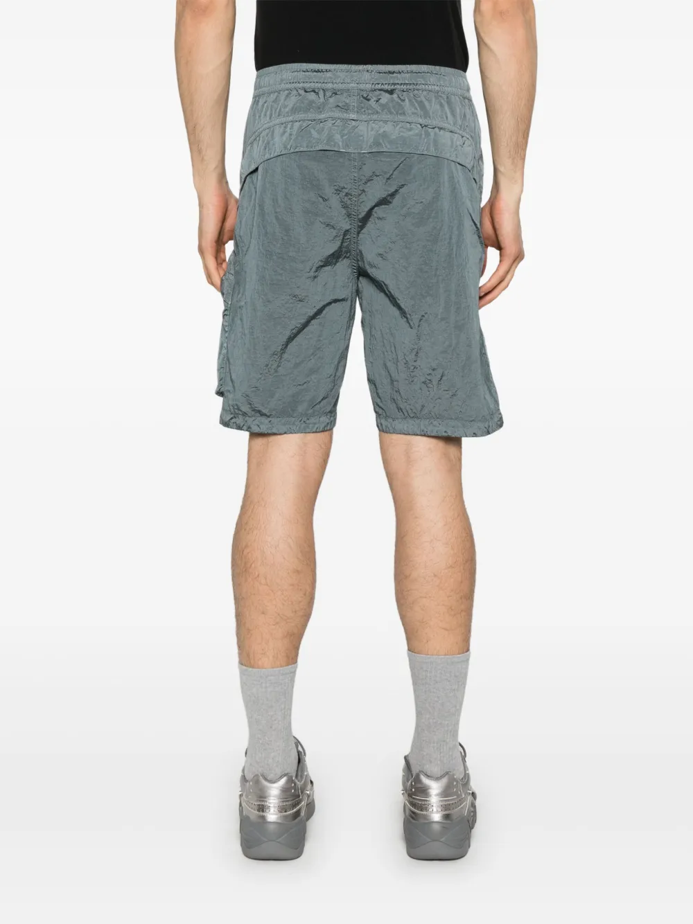 Stone Island Shorts met Compass-logopatch Grijs