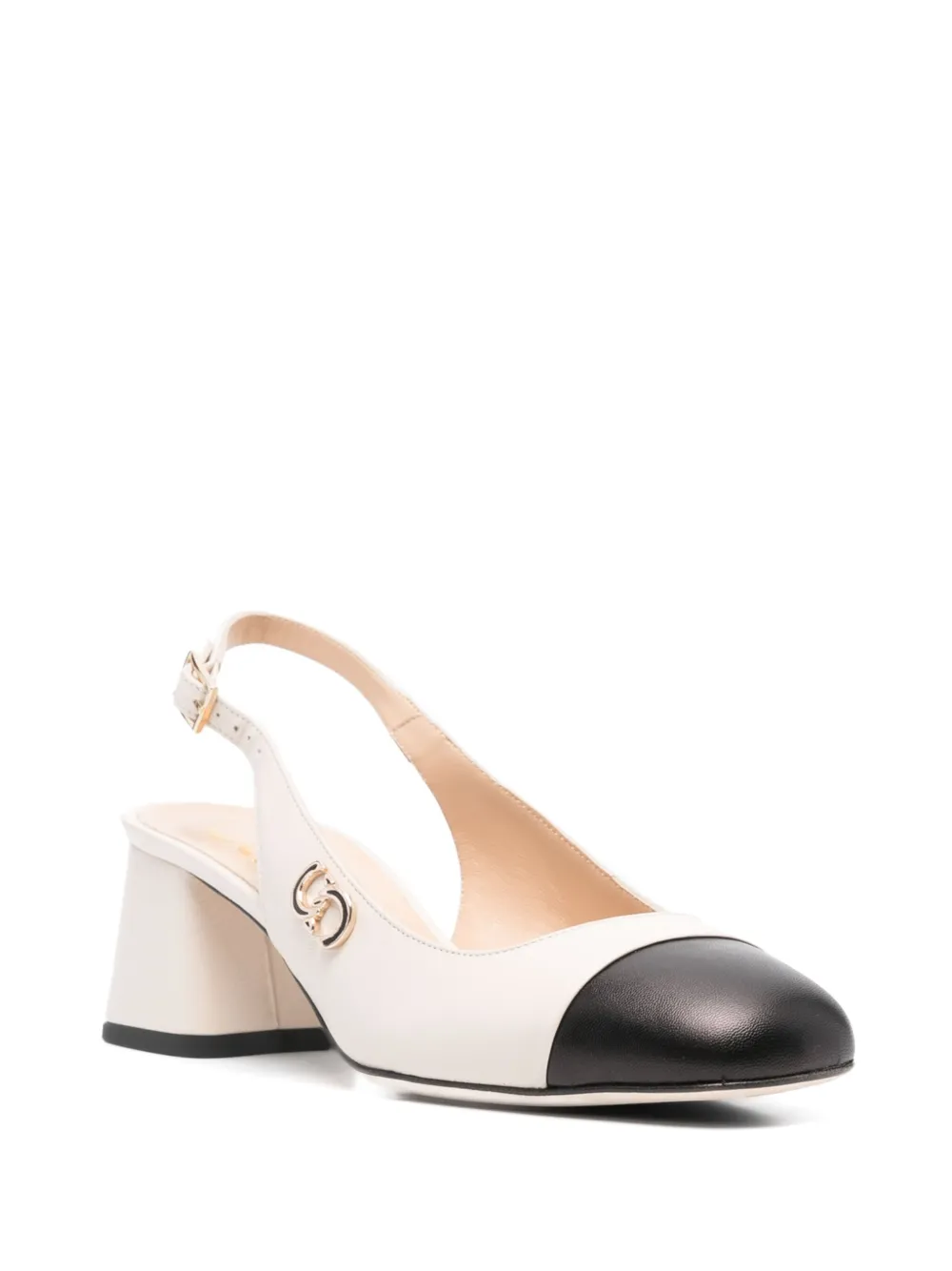 Casadei 50mm slingback pumps Neutrals