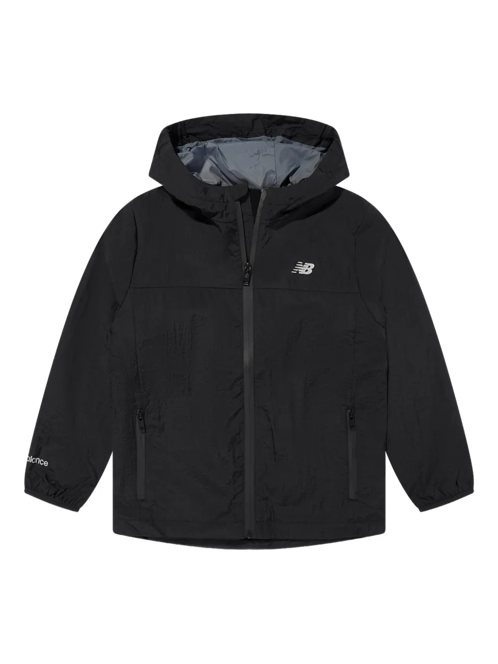 New Balance Kids フーデッド パデッドジャケット - ブラック New Balance Kids フーデッド パデッドジャケット - ブラック