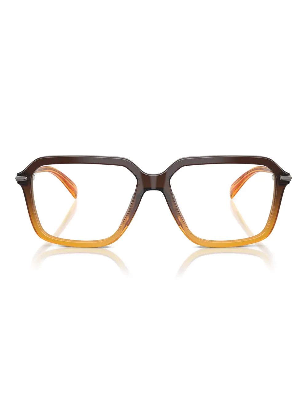 Michael Kors SAGUARO square glasses - ブラウン Michael Kors SAGUARO square glasses - ブラウン
