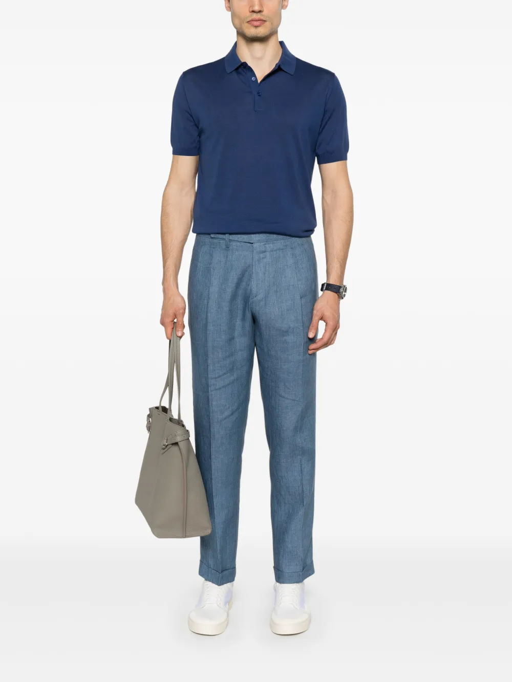 Kangra fine-knit polo shirt | Image 2