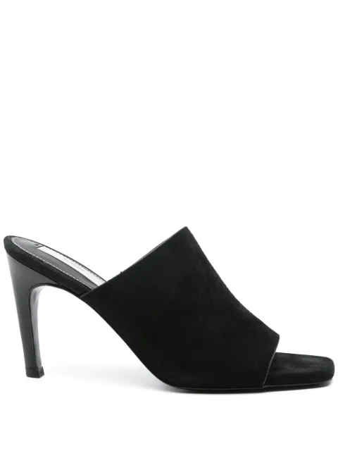 TOTEME mules de velour con tacón de 90mm