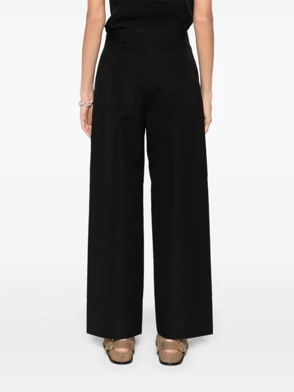 【関税込み】toteme Trousers Toteme Slit Wide-Leg Satin Trousers | Neiman Marcus