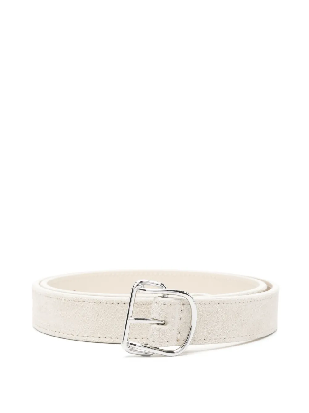 TOTEME cinturón de gamuza con hebilla | blanco | Image 1