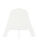 TOTEME drawstring-hem shirt - Neutrals