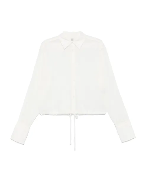 TOTEME drawstring-hem shirt 