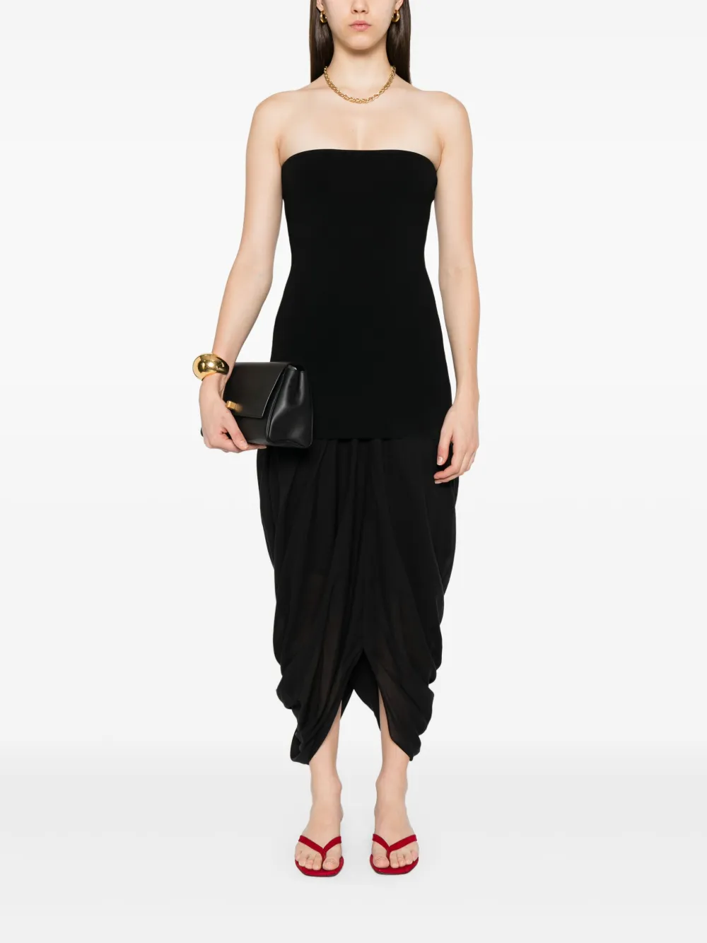TOTEME Cocoon skirt - BLACK 001