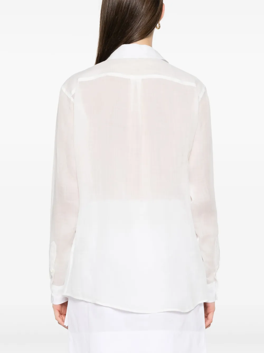 TOTEME blouse met dubbele kraag Wit