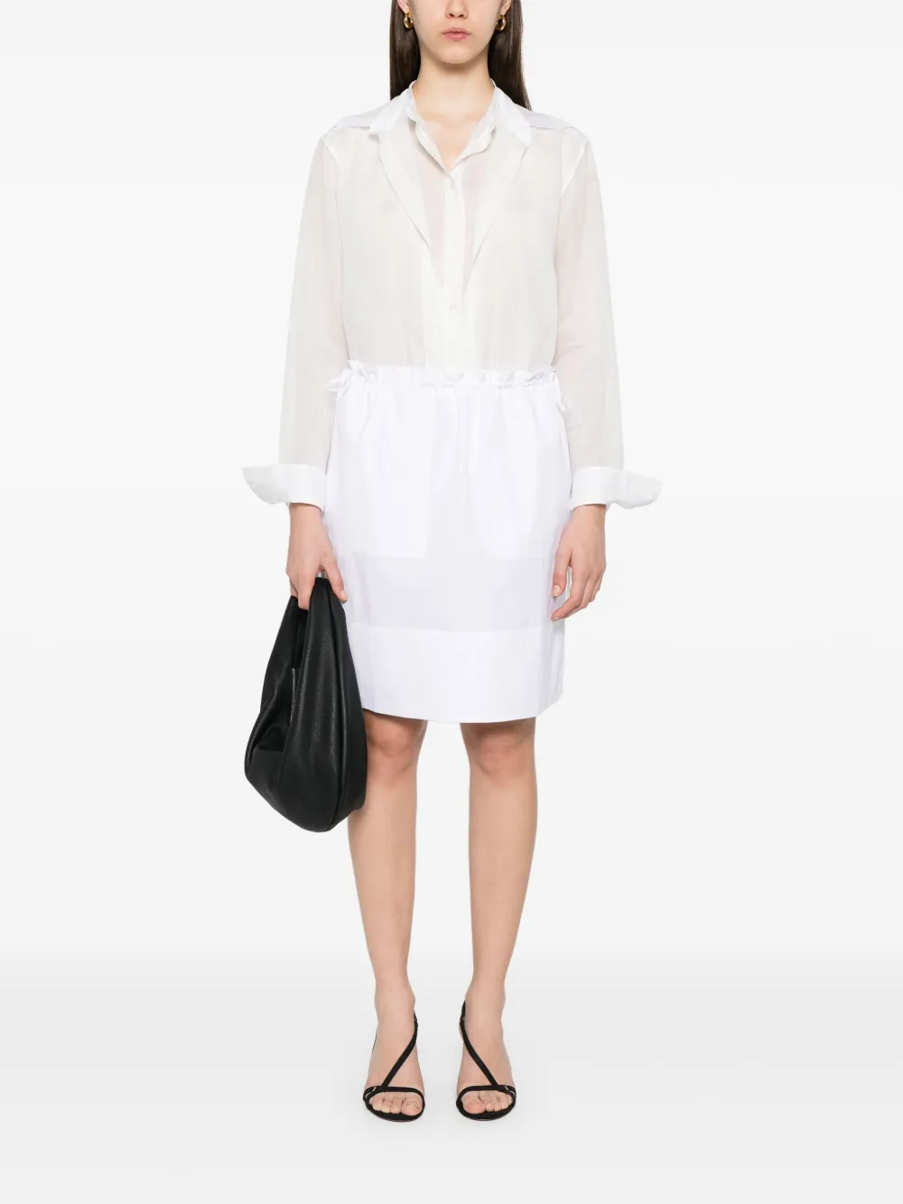 TOTEME double-collar shirt - Wit