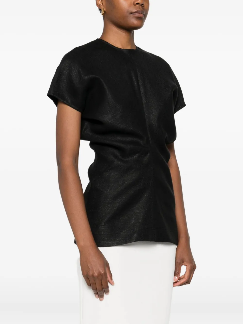 TOTEME Top met ruche taille Zwart