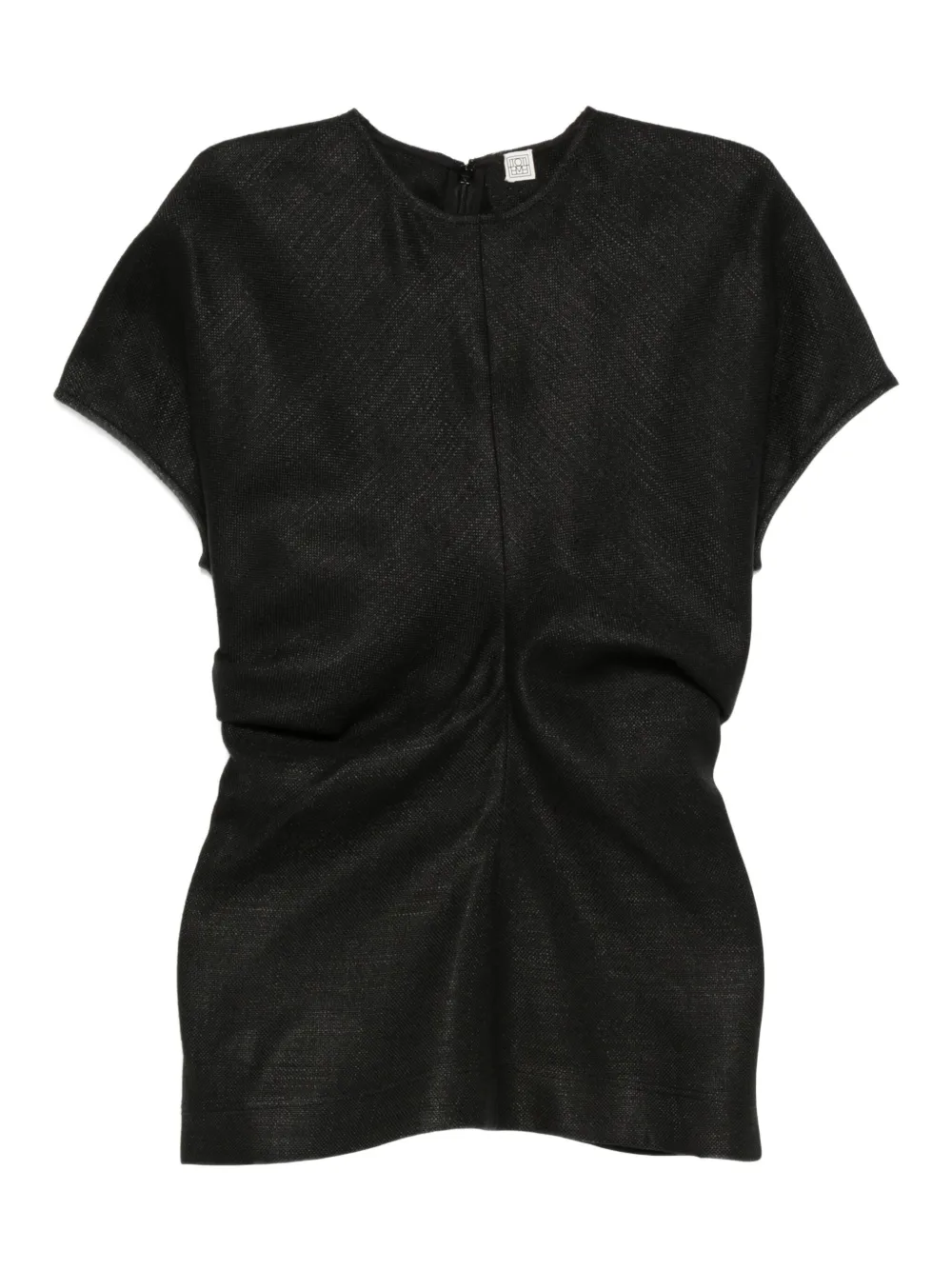 TOTEME ruched-waist top | Black | Image 1
