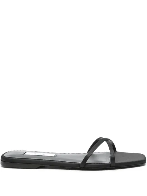 TOTEME satin crossover sandals
