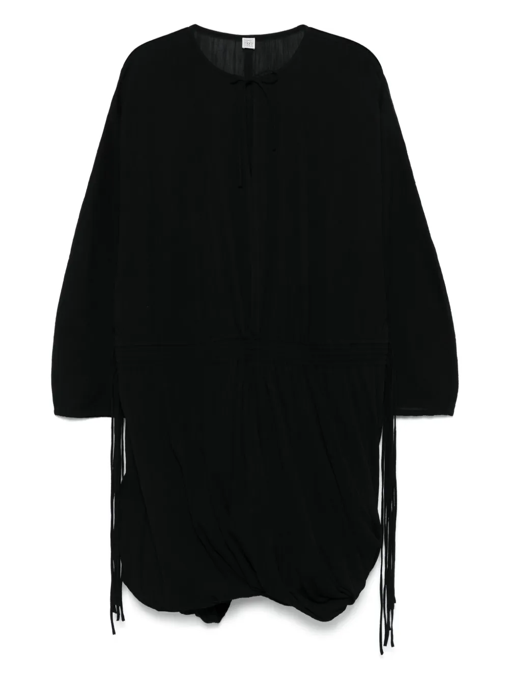 TOTEME drawstring-waist dress | Black | Image 1
