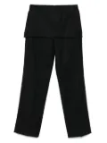 TOTEME layered skirt trousers - Black