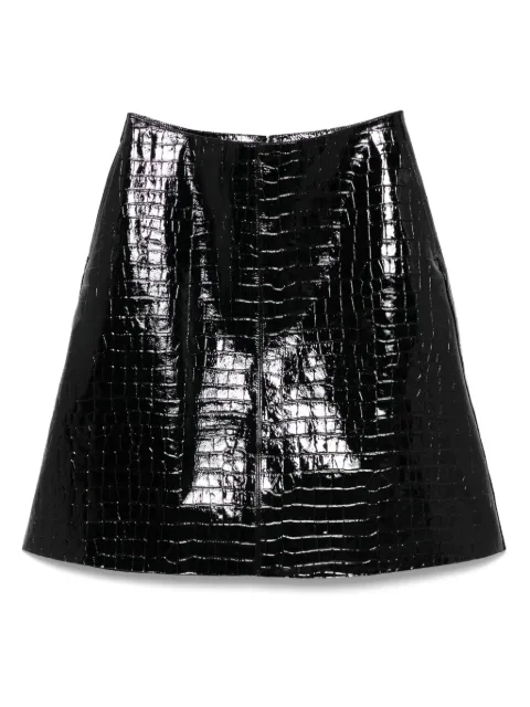 TOTEME crocodile-embossed skirt 