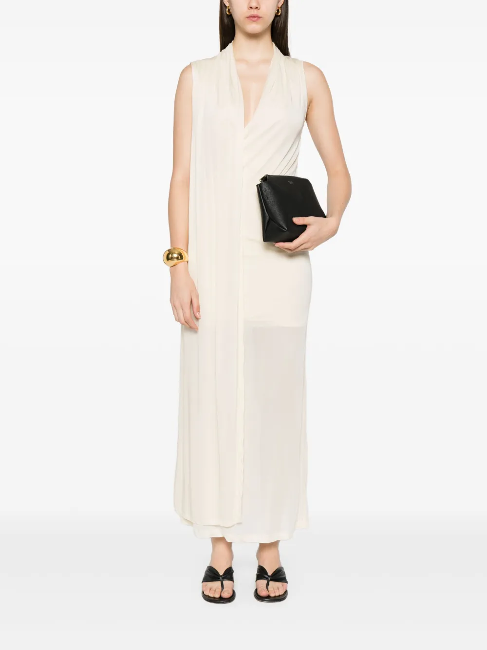 TOTEME Jurk met sjaal - Beige