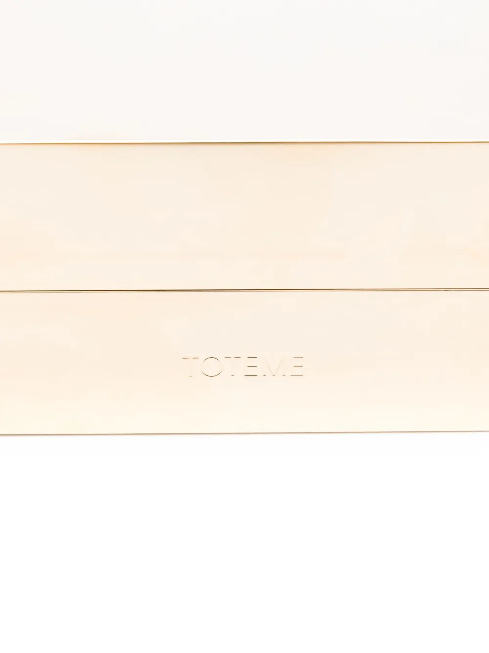 TOTEME Rechthoekige metalen clutch Goud