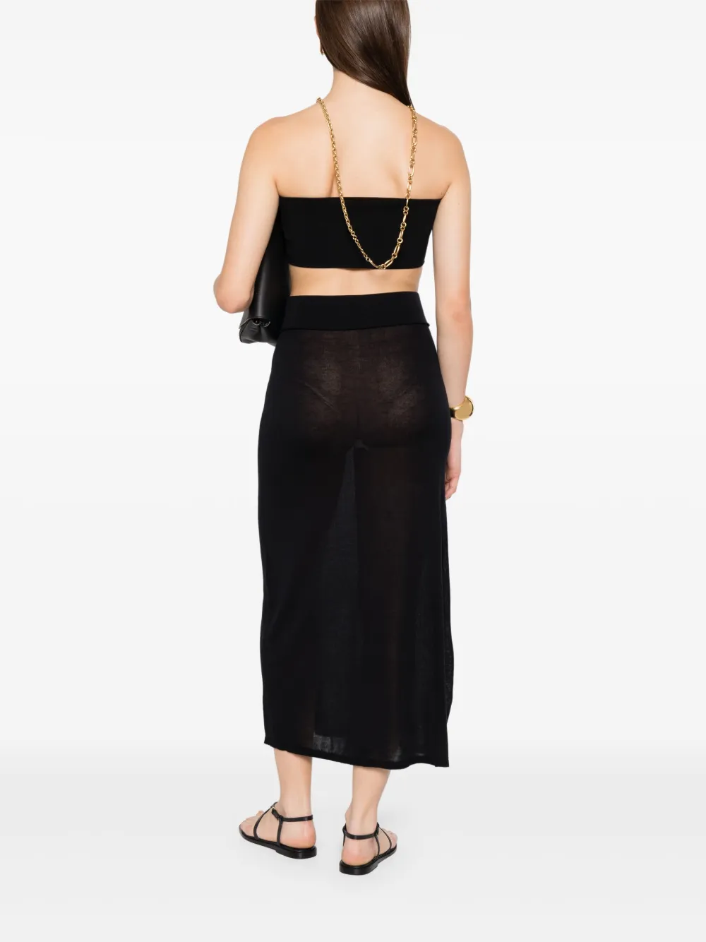 TOTEME knitted skirt - Zwart