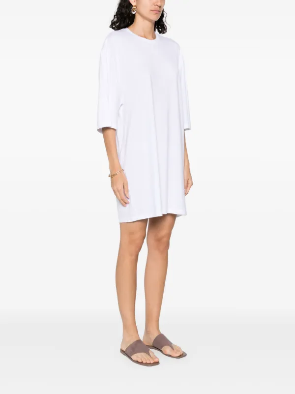 TOTEME Relaxed T-shirt Dress | White | FARFETCH JO