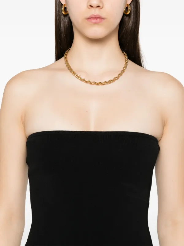 TOTEME Knitted Tube Top | Black | FARFETCH ZA