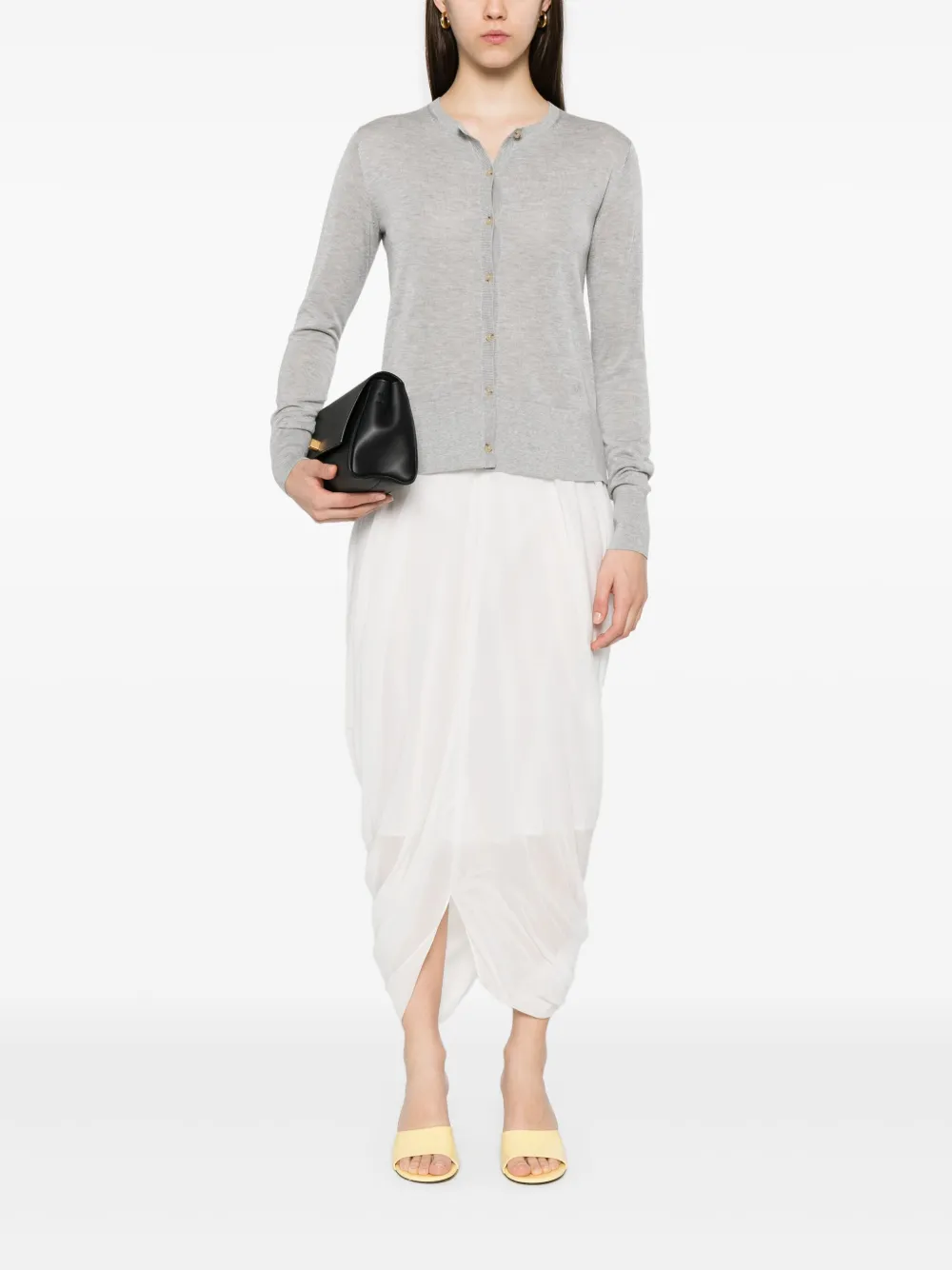 TOTEME Cocoon skirt - Wit