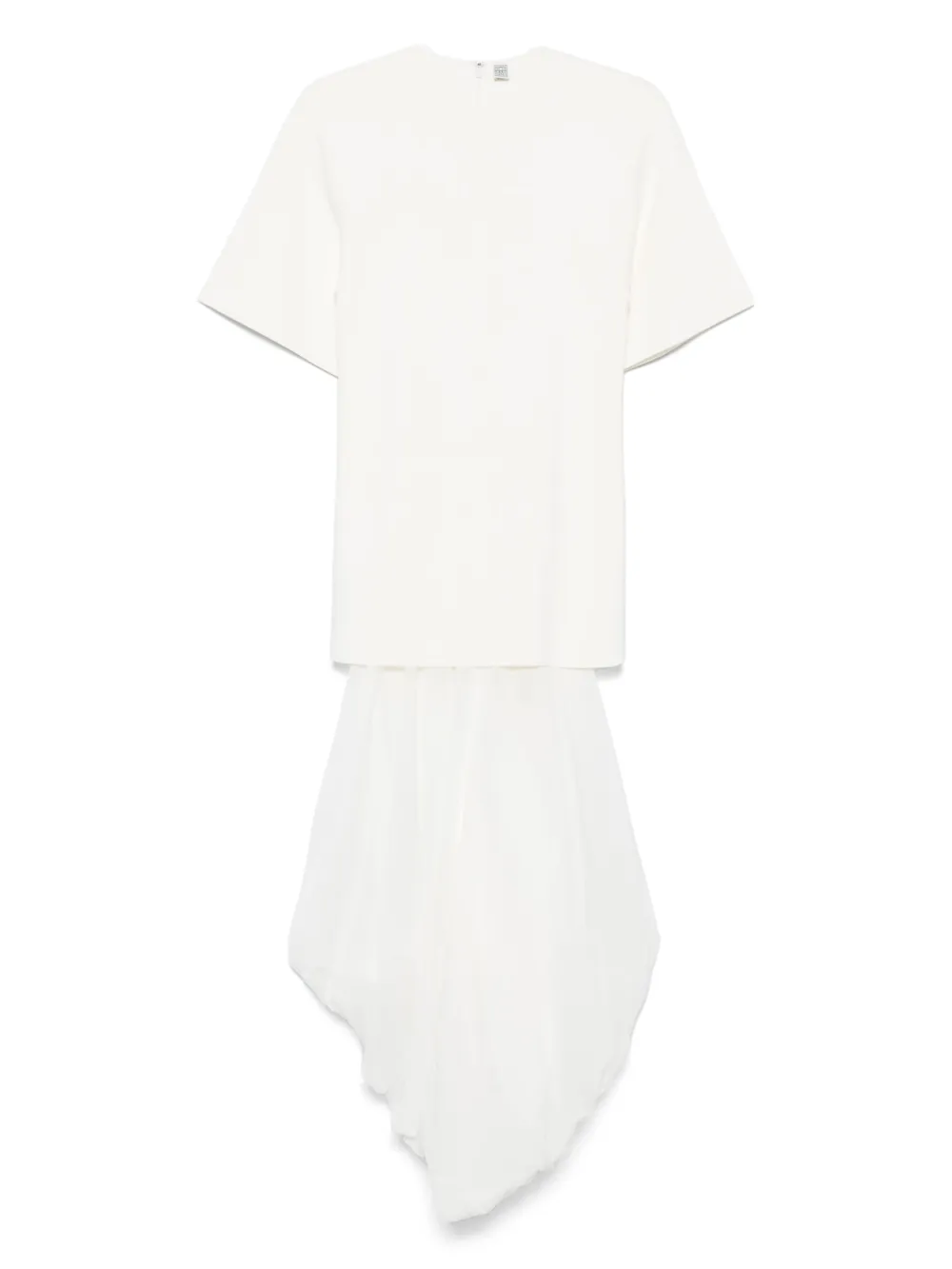 TOTEME vestido estilo playera con paneles | neutro | Image 1