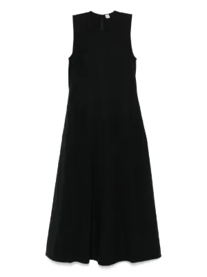 【TOTEME】ジャージー マキシドレス ブラック TOTEME ジャージー マキシドレス | ブラック | FARFETCH JP