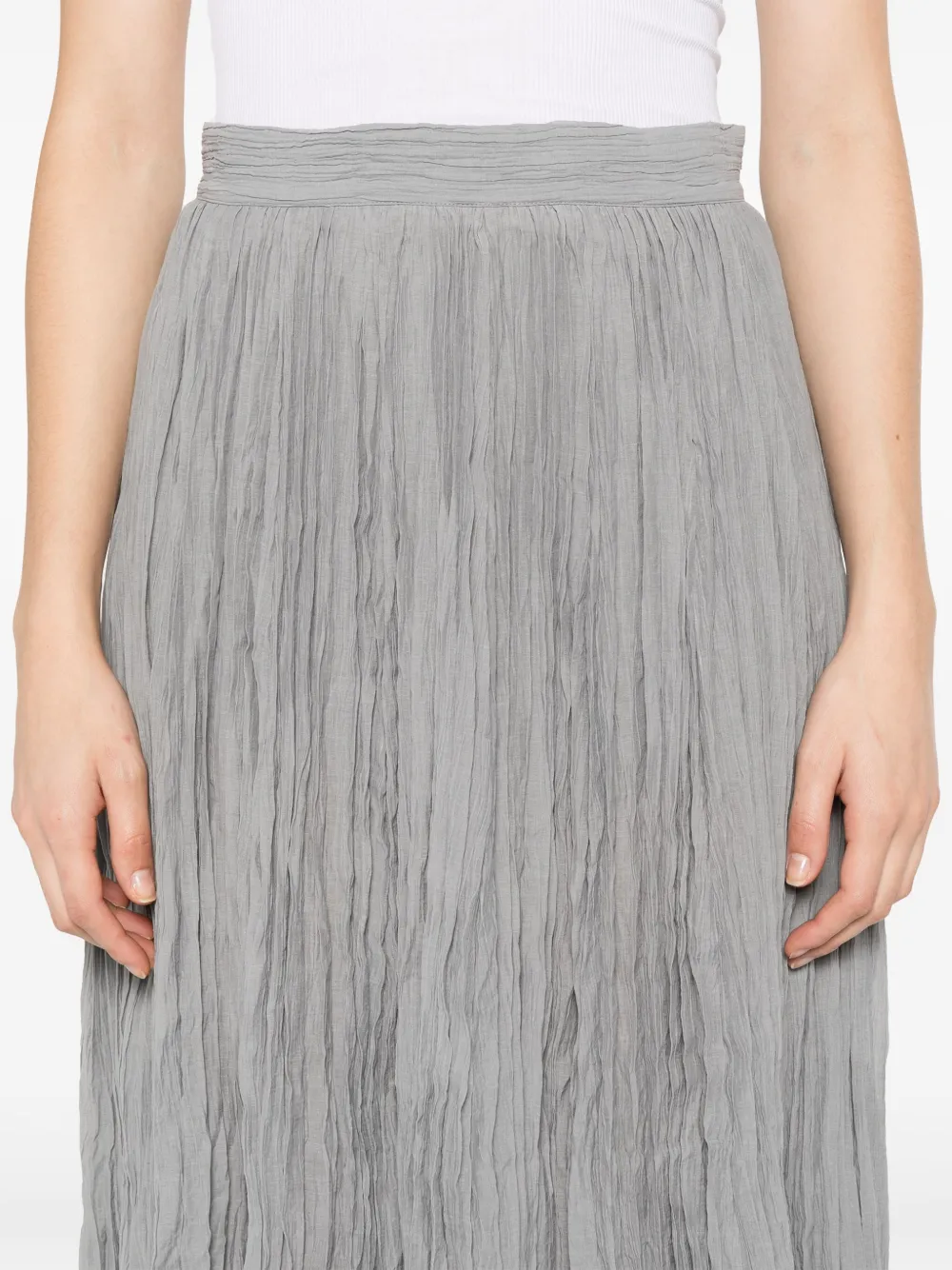 Shop Totême Crinkled Plissé Skirt