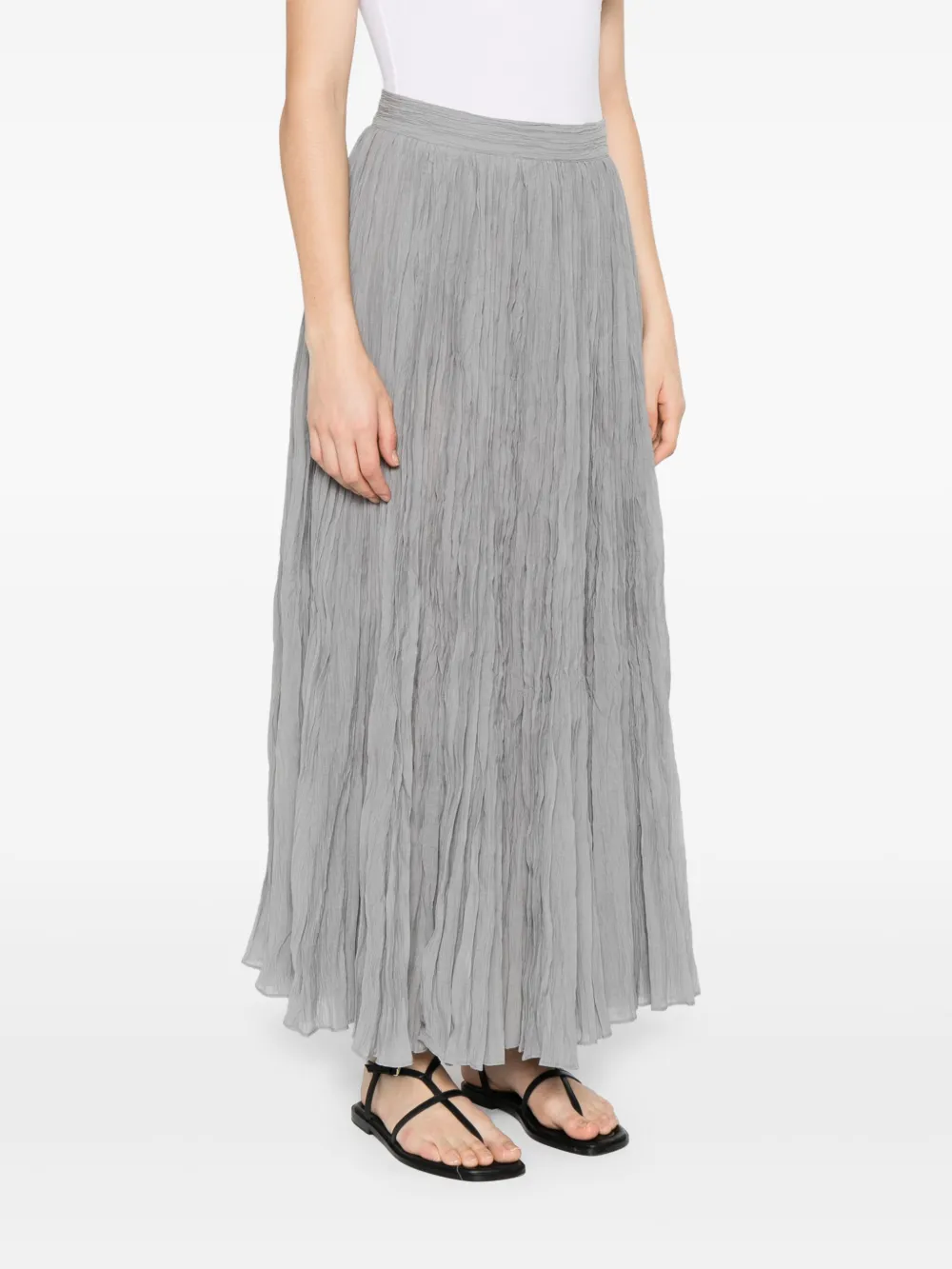 TOTÊME CRINKLED PLISSÉ SKIRT
