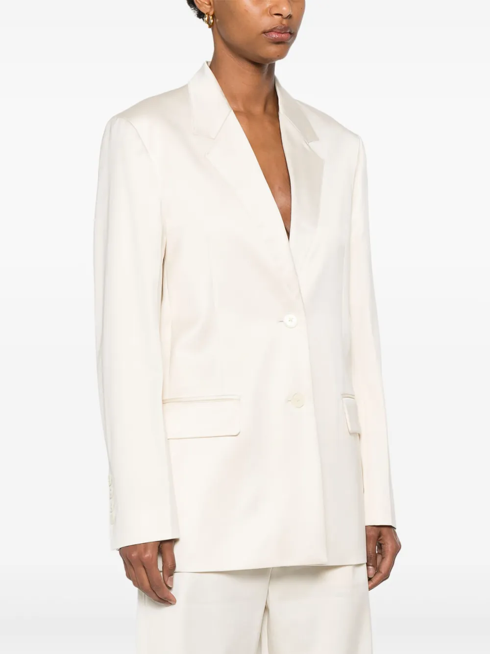 TOTEME Blazer met enkele rij knopen Beige
