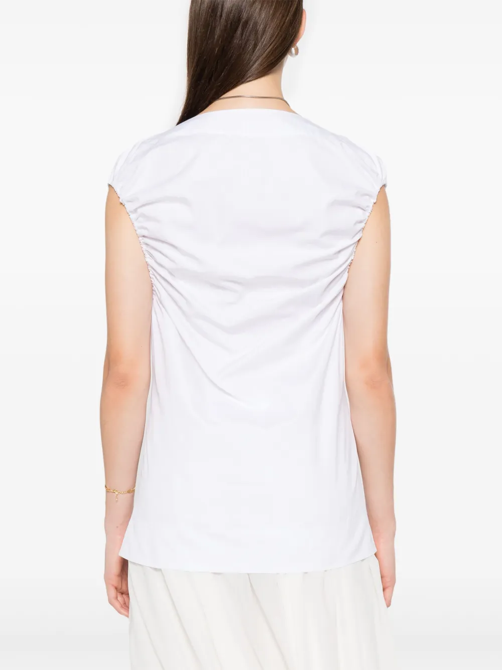 TOTEME Gesmockte top Wit