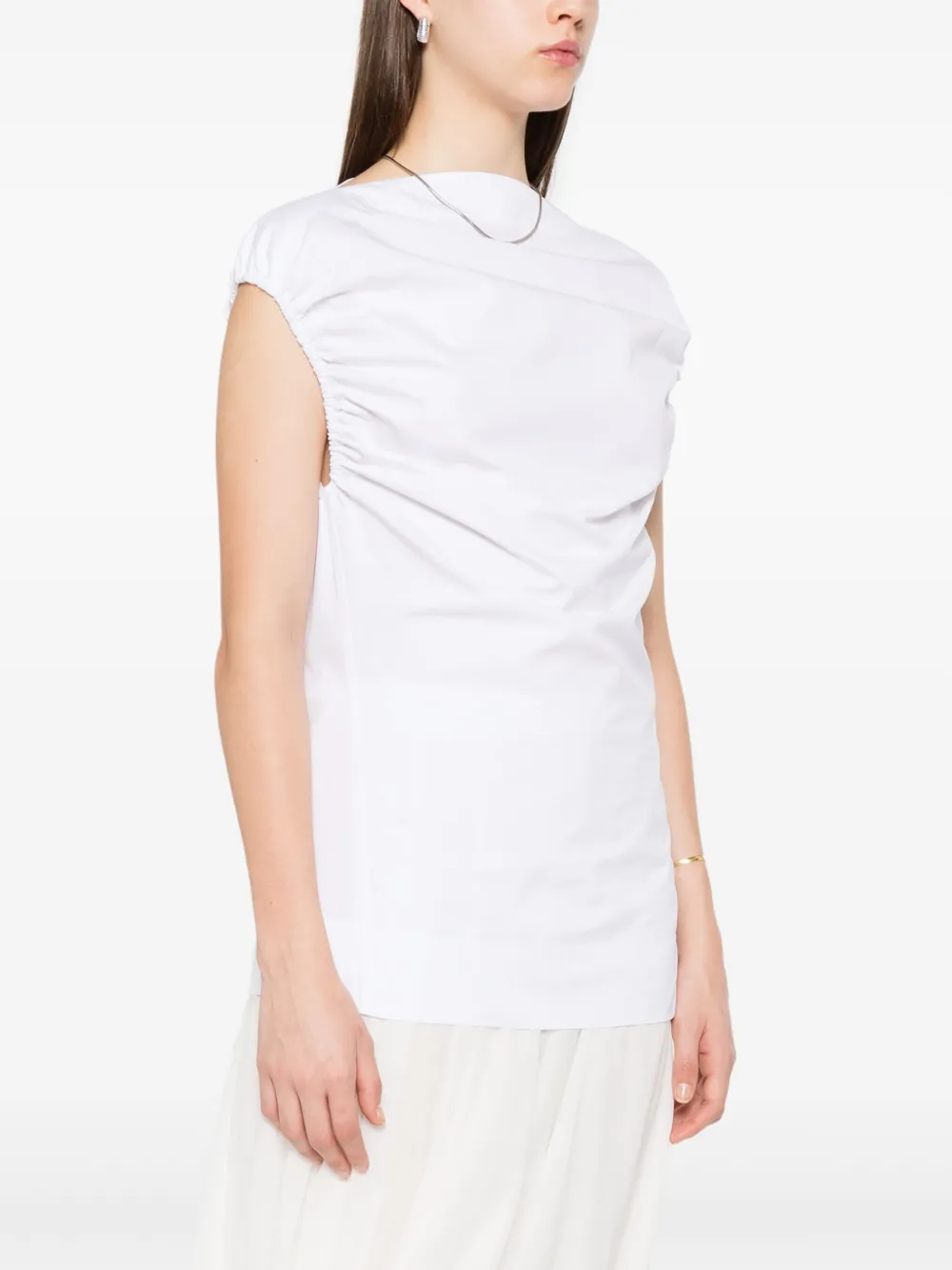 TOTEME Gesmockte top Wit