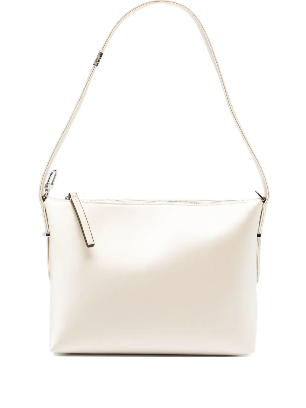 TOTEME Satijnen schoudertas Beige