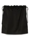 TOTEME drawstring mini skirt - Black