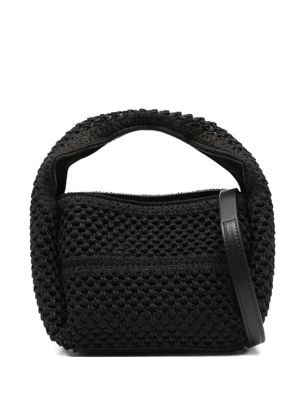 TOTEME Gehaakte shopper Zwart