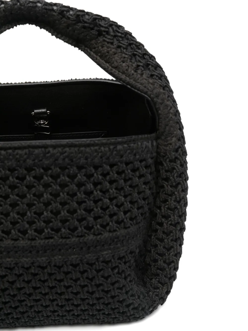 TOTEME Gehaakte shopper Zwart
