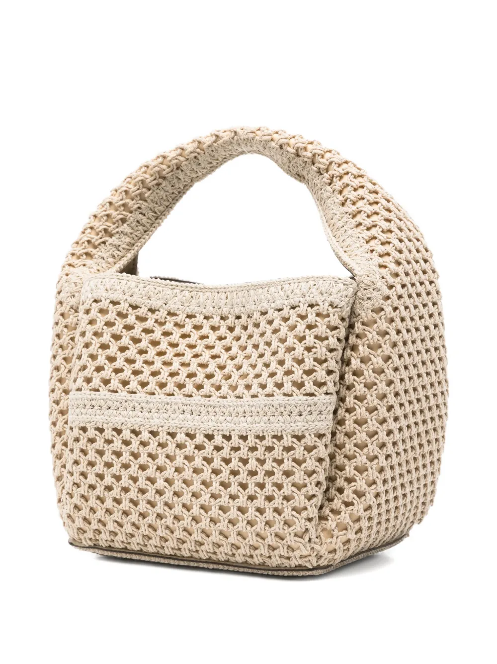 TOTEME Gehaakte shopper Beige