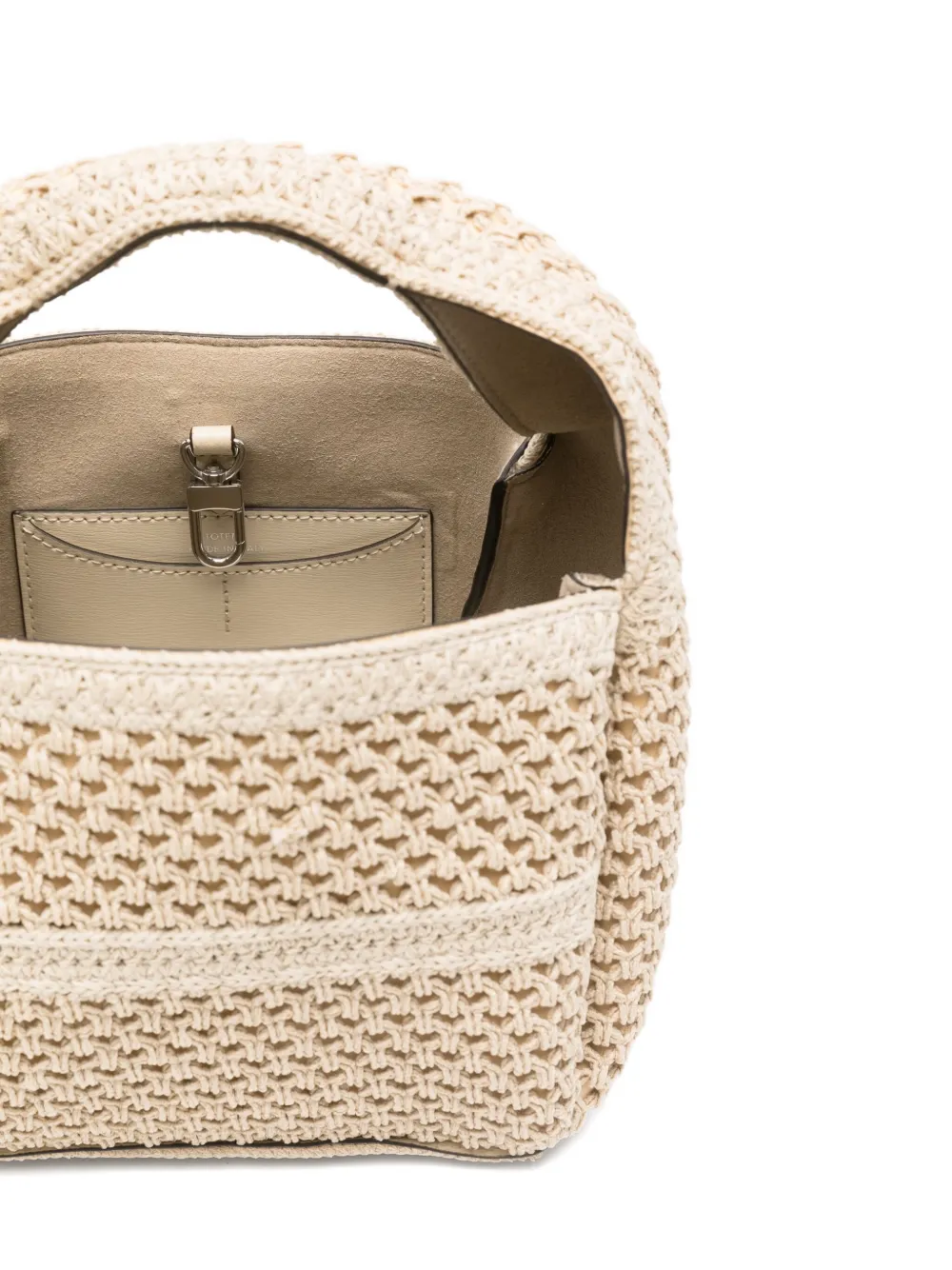 TOTEME Gehaakte shopper Beige