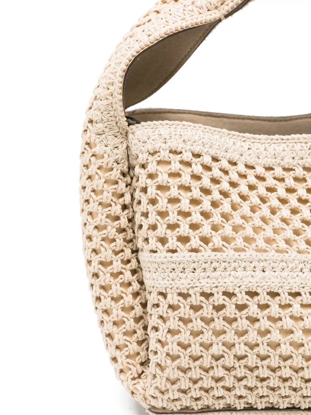 TOTEME Gehaakte shopper Beige