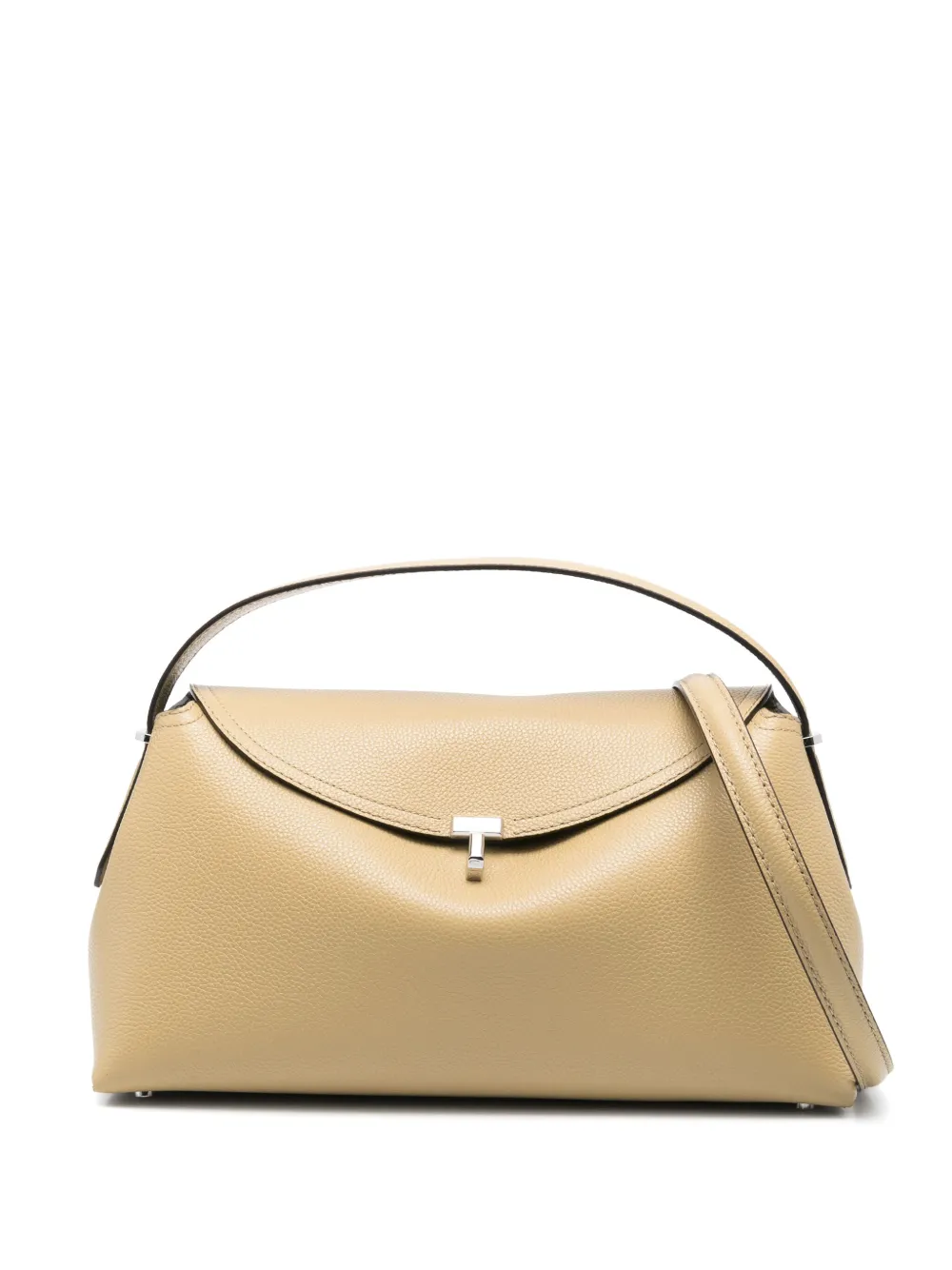 TOTEME T-Lock leather handle bag | Green | Image 1